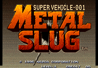 Metal Slug - Super Vehicle-001 Title Screen